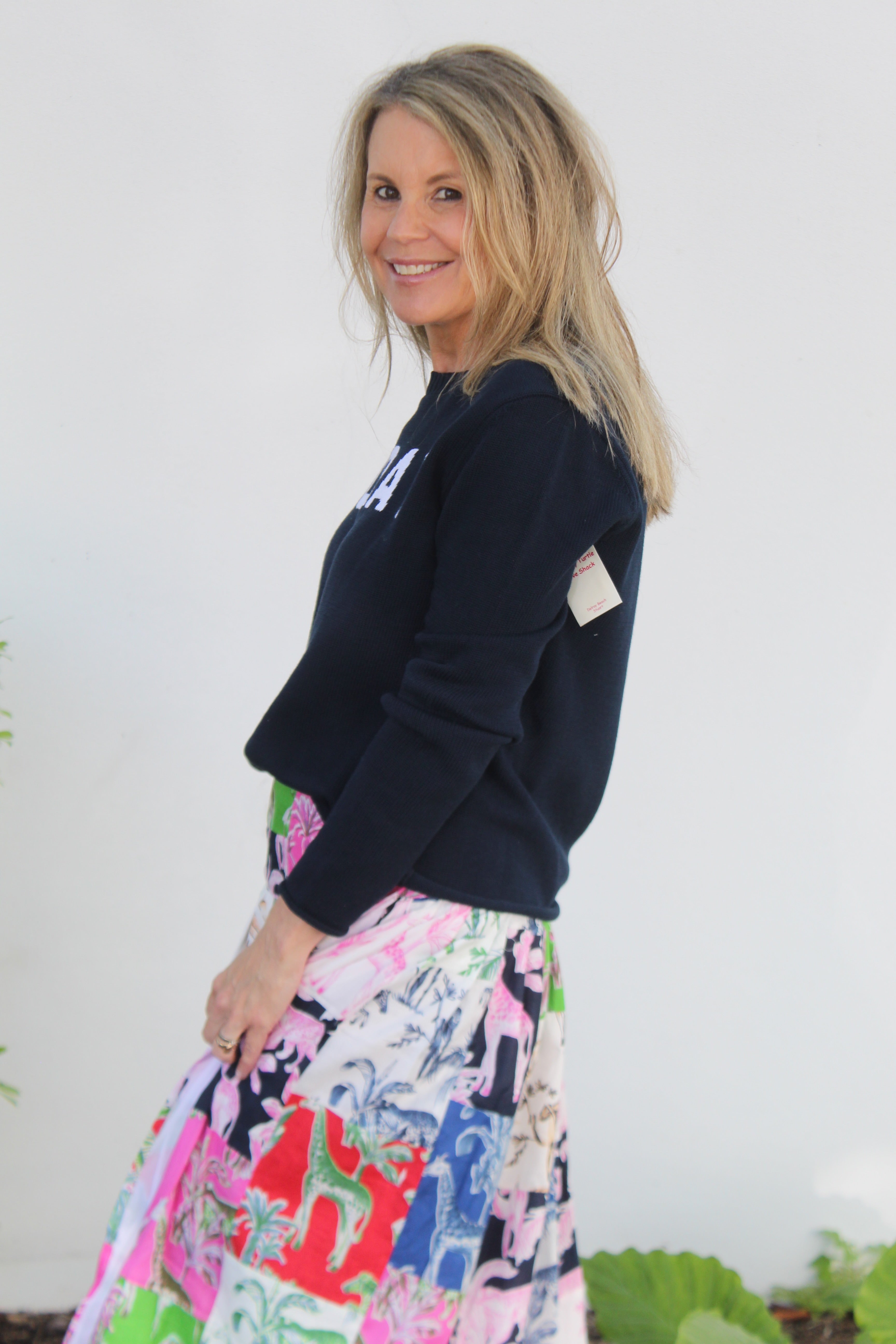 Wrap Skirt Long | Jungle Toile Patchwork | Multi image 1