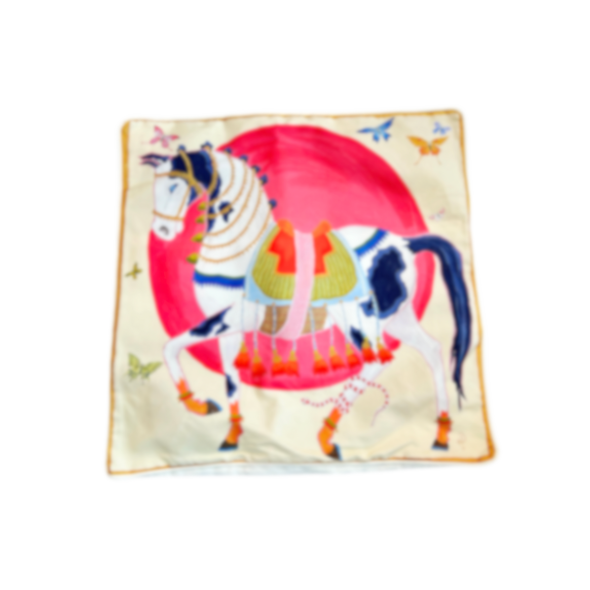 Paige Gemmel Pillow | Sun Horse Facing Left or Right | Aqua/Green image 2