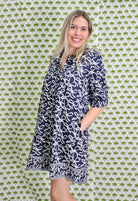 Delray Dress | Ribbon | Navy image 1