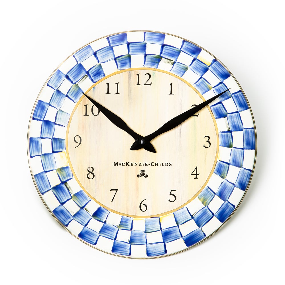 Royal Check Wall Clock image 0