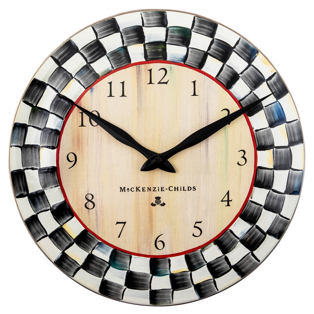 Courtly Check Wall Clock image 0