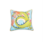 Paige Gemmel Pillow | Dragon Facing Left or Right | Aqua/Green image 1
