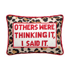 Others Were Thinking It Embroidered Pillow image 0