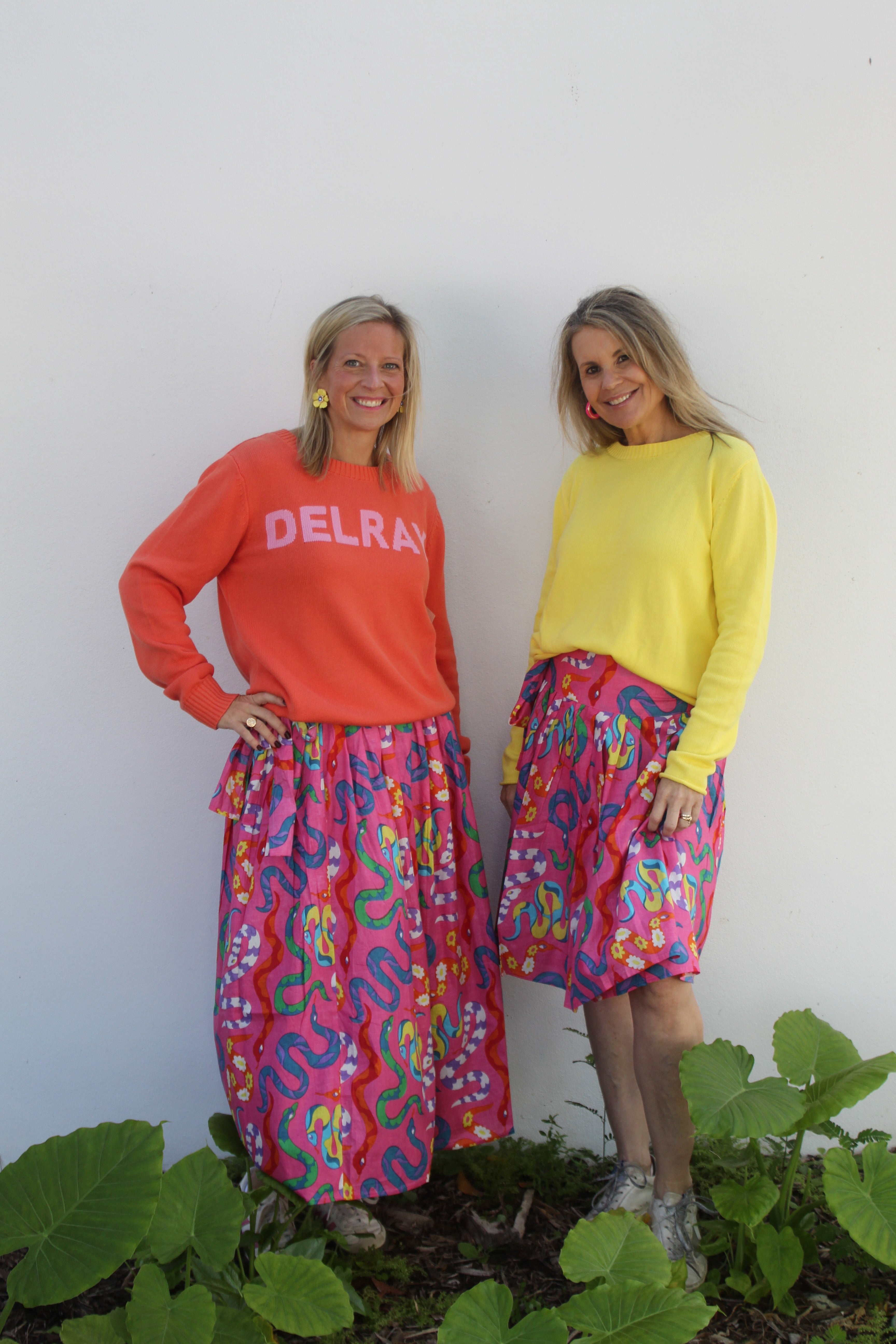 Wrap Skirt Long | Party Snakes | Pink image 0