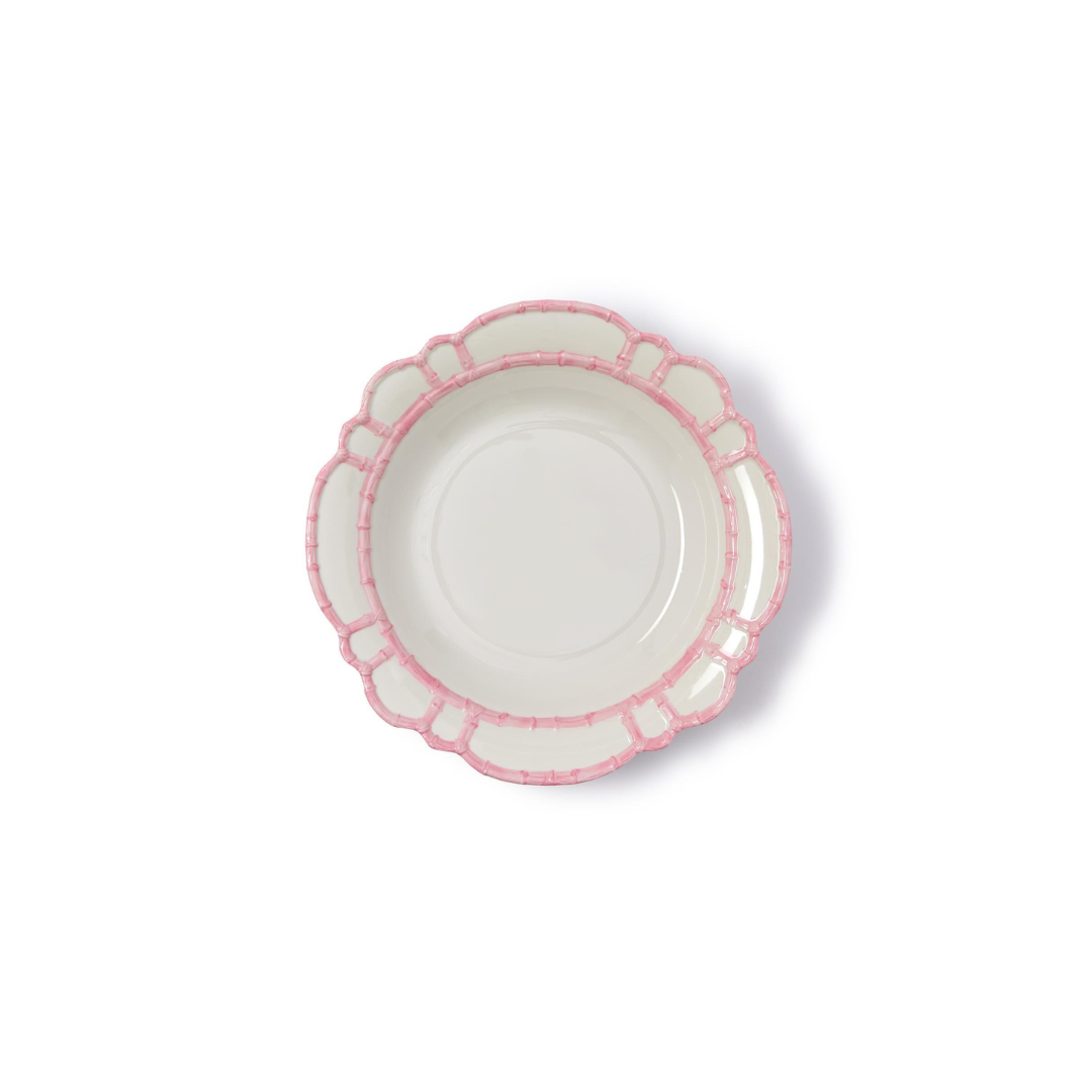 BAMBOO TOUCH SERVING/CENTERPIECE BOWL | PINK image 0