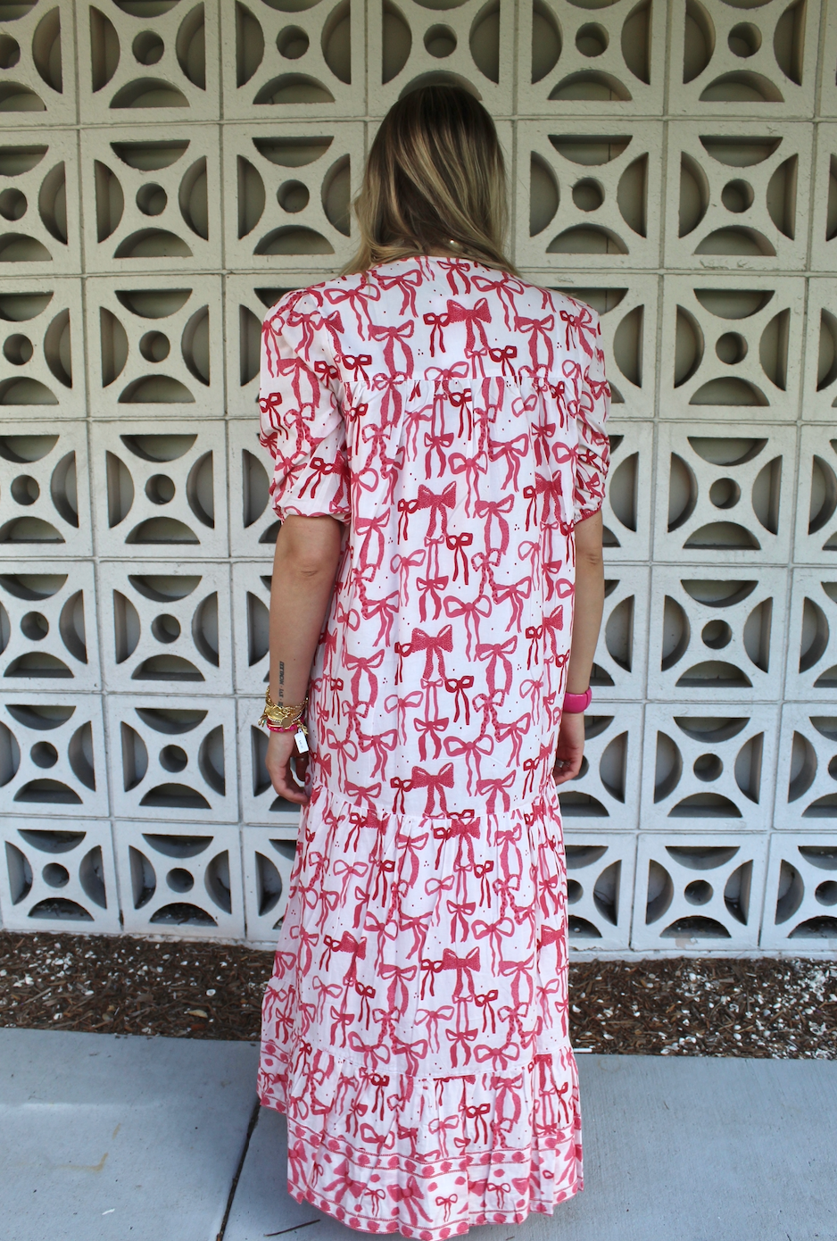 Evie Dress | Bows | Pink image 2