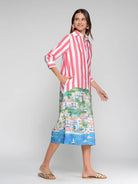 Puerto Banus Striped Shirt Dress image 1