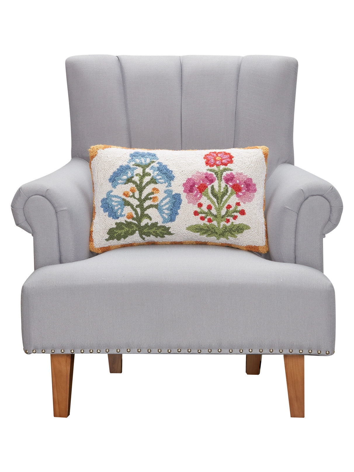 Mughal Flower Hook Pillow image 1