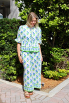 Delray Pant | Bunch of Daisies | Periwinkle image 0