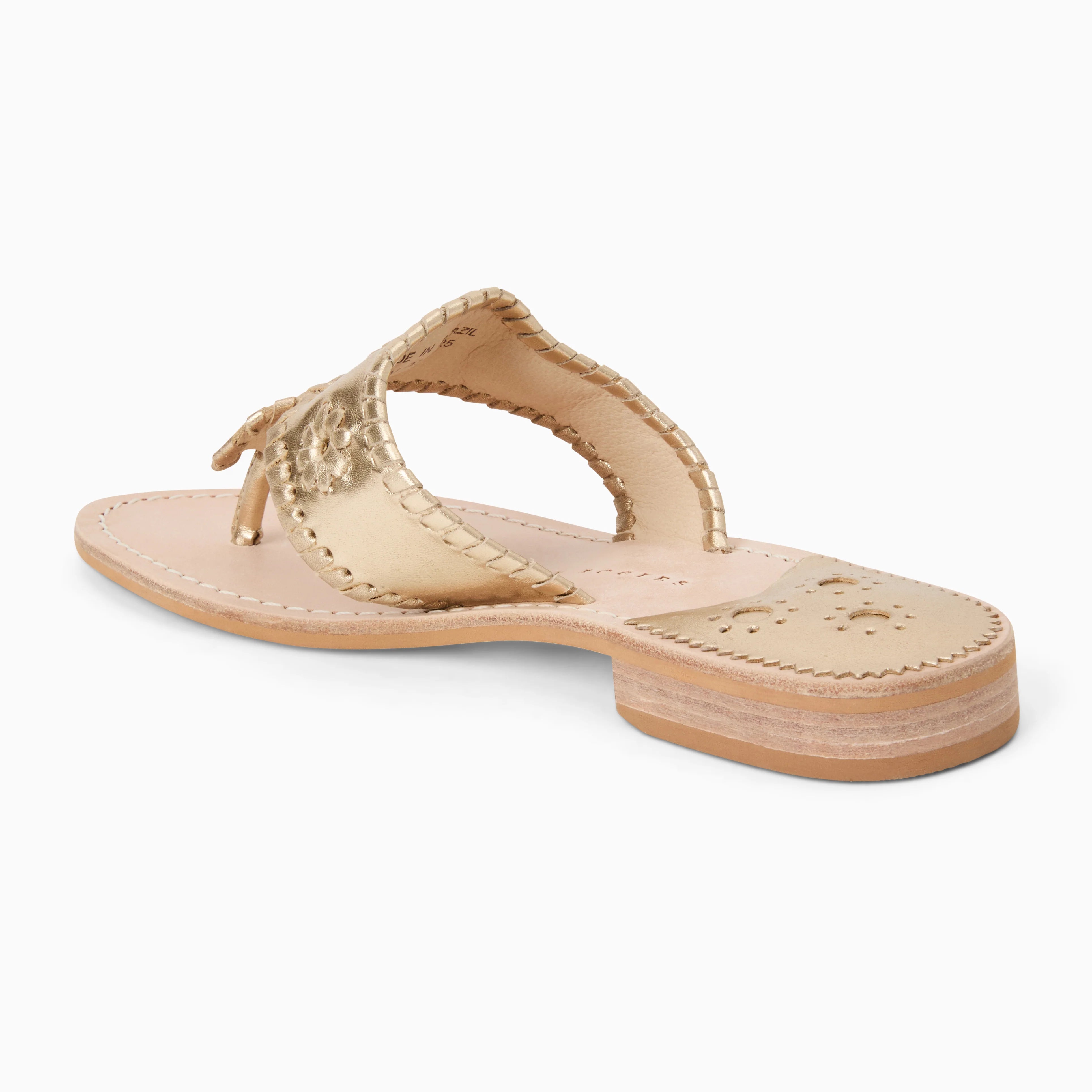 Jack Rogers Jacks Flat Sandal Metallic | Platinum image 5
