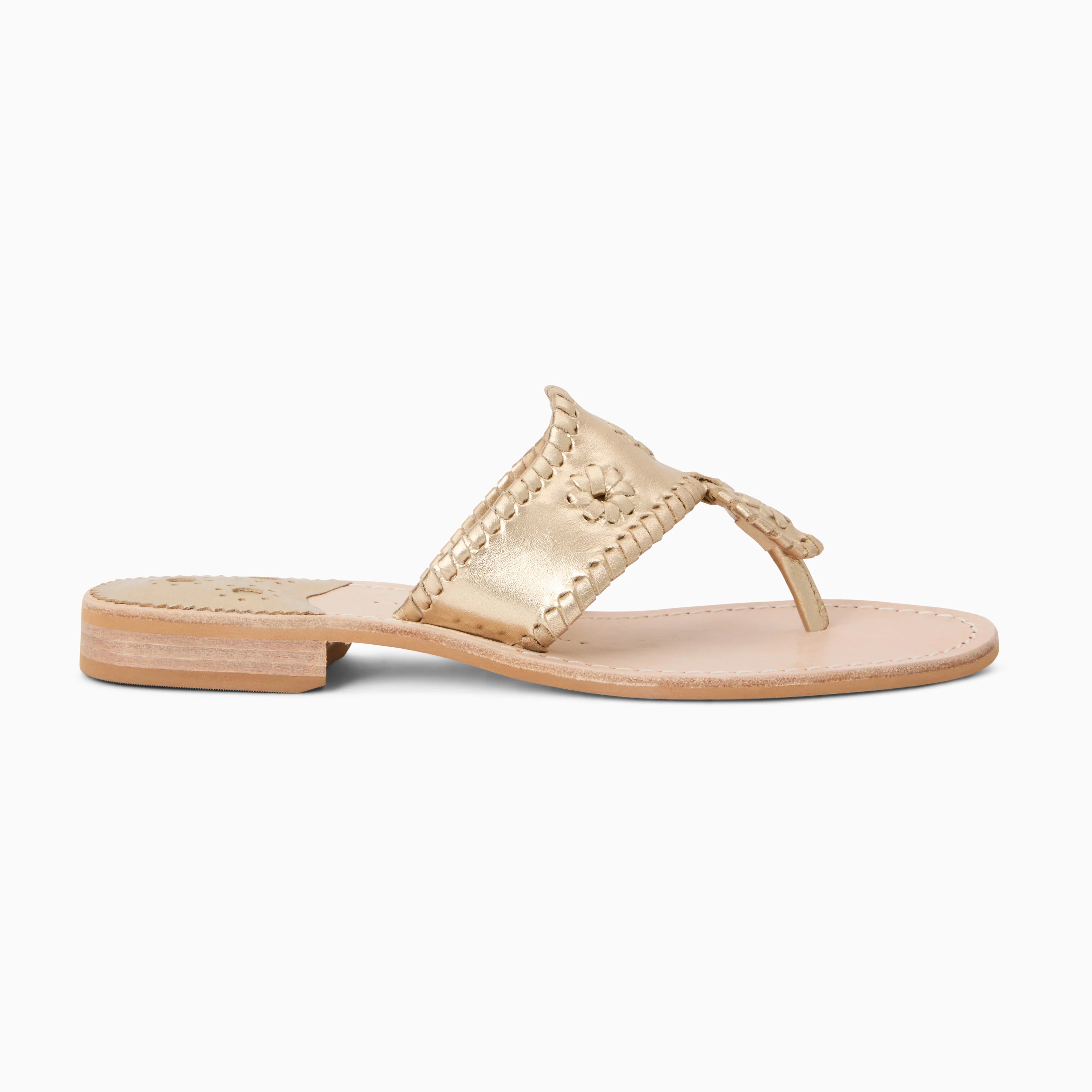 Jack Rogers Jacks Flat Sandal Metallic | Platinum image 2