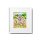 Palm Beach Charm Art Print | 14" x 11" image 1