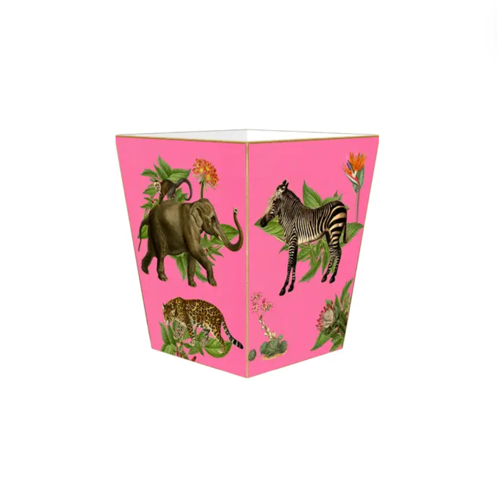 Wastepaper Basket | African Obsession | Pink image 0