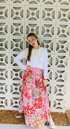 Party Skirt | Patchwork Red image 2