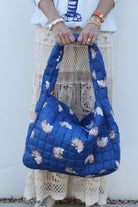 Puffer Tote Bag | Nautilus | Blue image 0